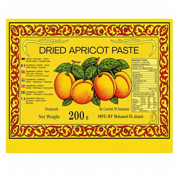 Dried Apricot Fruit Paste (200g)