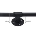 thumbnail image 2 of FETCOI 4 Wall Handrail for Stair Rail Industrial Loft Pipe Black Iron 10ft Indoor, 2 of 26