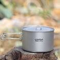 thumbnail image 3 of Olla de titanio de 2L Olla de cocina ligera para acampar al aire libre con yeacher Olla de titanio, 3 of 7