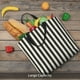 thumbnail image 5 of Easygdp Black And White Thick Stripes Bolsa Tote para Mujer, Bolso de Hombro para Trabajo, Playa, Viajes, Compras y Supermercado, 5 of 7