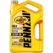 (3 pack) Pennzoil 5W-30 Gold Dexos Synthetic Blend Motor Oil, 5-quart container