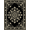 Black Ivory, Pattern 16, variant on ODIKA 8'x10' Washable Area Rug Foyer Traditional Botanical Symmetrical Layout Delicate Entryway for Living Room, Under Sectional, Family , Durable, Non-Slip