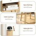 thumbnail image 6 of Ktaxon Wooden Night Stand Side End Table Storage Shelf with One Drawer Night Stand Sets of 2, Oak, 6 of 9