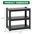 thumbnail image 2 of 20-30 Gallon Fish Tank Stand, Heavy Duty Metal Aquarium Stand with 3-Tier Storage Shelf, Adjustable Reptile Tank Stand, 34" W x 18" D x 31" H, 2 of 10