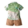 thumbnail image 3 of Kiplyki Kids Pants Boys Gentleman Bow Tie Floral Printed T-Shirt Tops+Shorts Outfits, 3 of 8