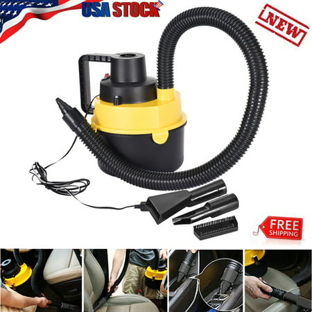 12V Wet Dry Vac Vacuum Cleaner Inflator Portable Turbo Hand Held For