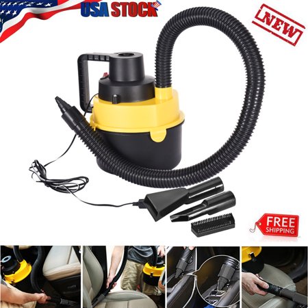 12V Wet Dry Vac Vacuum Cleaner Inflator Portable Turbo Hand Held For (Best Vacuum For Large Family)