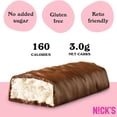 thumbnail image 2 of NICKS Keto Chocolate Candy Bars Variety Pack, No Added Sugar, Coconut, Gluten Free Sweets Low carb Candy Snack Bar (Multipack 15x40g), 2 of 5