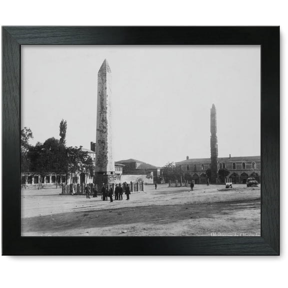 Framed Print: The Erected Inscribed Stones (Obelisks) In The Hippodrome, circa