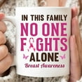 thumbnail image 2 of In This Family No One Fights Alone Mug, Breast Cancer Fighter, Family Mugs For Her, Breast Cancer Awareness, Support The Fighter Spooky Mug Pumpkin Fall Mugs Ghost Mugs Coffee Halloween Cup, 2 of 6