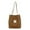 Coffee, variant on Jierger Fashion Travel Color tote Shoulder Women Satchel Hand Bag Corduroy Bag for Women Shoulder Purses and Handbags for Men Women Outdoor Travel Work