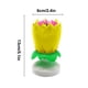 thumbnail image 5 of Bearachild Exquisita flor giratoria música Festival cumpleaños bendición pastel velas hogar DIY decoraciones Accesorios Kits para hacer velas Amarillo, 5 of 6