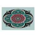 thumbnail image 2 of Orient Cutting Board, Oriental Ornate Embriodery Style Floral Illustration of Old Eastern, Decorative Tempered Glass Cutting and Serving Board, Large Size, Multicolor, by Ambesonne, 2 of 5