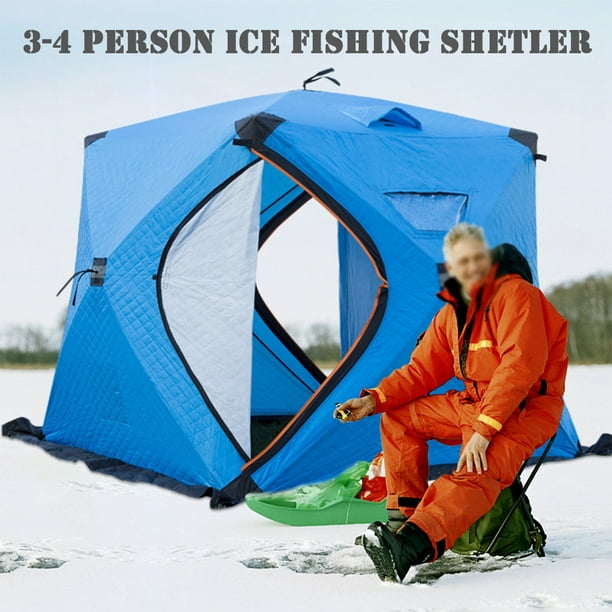 Homgeek Portable Ice Fishing Shelter Easy Set-up Winter Fishing Tent Ice  Fishing Tent Waterproof & Windproof 