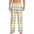 thumbnail image 2 of Picia Colorful Squirrel Mens Soft Woven Cotton Elastic Waistband Sleep Pajama Pant Lounge Sleep Pant With Pockets And Drawstring-XX-Large, 2 of 9
