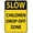 Color 3659, variant on Warning Sign Slow Children Drop Off Zone Parking Sign Road Sign Business Sign 12X16 Inches Aluminum Metal Tin Sign