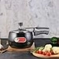 thumbnail image 3 of Wonderchef Taurus Hard Anodized Aluminum Indian Cooking Inner Lid Pressure Cooker, 5 Quarts, Black, 3 of 4