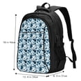 thumbnail image 5 of Salouo Daisies Flowers Pattern Extra Large Travel Laptop,Backpack with USB Charging Port College Backpack Business Work Bag Casual Daypack Fits for Men & Women, 5 of 7