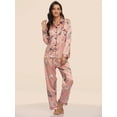 thumbnail image 2 of Women's Print Pajama Set Long Sleeve Tops And Pants Loungewear Sleepwear, 2 of 10