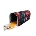 thumbnail image 5 of Gukieu Red Flame Wolf Head Print Magnetic Mailbox Cover, Sun-proof and Waterproof Home Yard Mailbox Cover-25.5x21 in, 5 of 8
