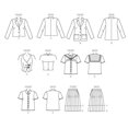 thumbnail image 4 of McCall's Pattern M7141 A5 Blazers Chaleco Blusa marinera y falda plisada Tamaño 6-14 (7141), 4 of 5