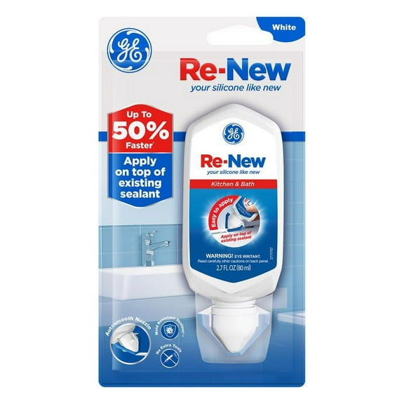 General Electric Re-New 2.7 oz White Kitchen & Bath Caulk, 6 Pieces