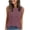 Purple, variant on Women's Solid Color Sleeveless Cami, Ribbed Knit Tank Top, Crew Neck Basic Tee, Soft Summer Casual Top, Petite Fit XS