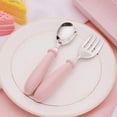 thumbnail image 2 of Bearachild Cucharas prácticas, tenedores para alimentación de bebé a la hora de comer, juego de vajilla fácil para niños con estuche de Cocina y Comedor azul, 2 of 6