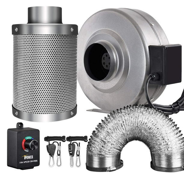 4in inline fan carbon filter
