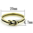 thumbnail image 2 of Womens Gold Ring Stainless Steel Anillo Color Oro Para Mujer Ninas Acero Inoxidable with No Stone Hester, 2 of 4