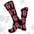 thumbnail image 6 of WKSCLPAI 67 Socks Funny Meme Mason Novelty Six Seven Crew Socks for Boys Girls Novelty 6 7 Baseball Socks for Men Women Unique Gifts(One Size Fits Most, Style E), 6 of 7