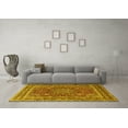 thumbnail image 3 of Ahgly Company Indoor Round Medallion Yellow Traditional Area Rugs, 8' Round, 3 of 4