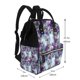 thumbnail image 2 of Easygdp Purple Marble Texture para Bolsa de Bebé de Gran Capacidad con Múltiples Bolsillos, Bolsa de Pañales para Padres, Bolsa de Viaje Organizada y Elegante, 2 of 6