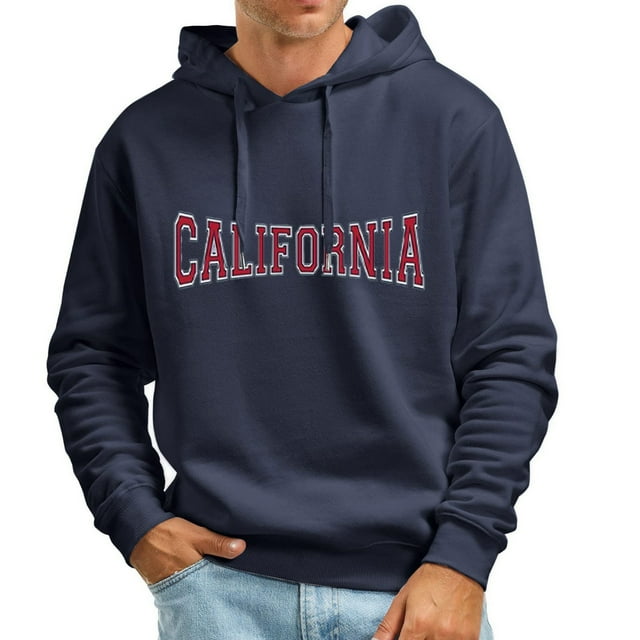 WILLBEST Sudaderas Deportivas para Hombre, Sudaderas Deportivas Informales De Moda Europea y Americana con Estampado De Letras y Capucha De Manga Larga con Letras Chica