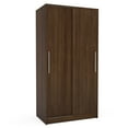 Polifurniture Denmark 71 in. Bedroom Armoire with 2 Sliding Doors