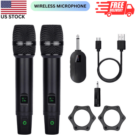 Microfonos Inalambricos Profesionales Profesionales Recargables Presentadores US