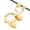 Gold, variant on YAHHU Premium Aluminum Archery Metal D Loop U Shape Ring Compound Bow Arrow Nocking Point Shooting Protection Aid Accessory Black 2.75 inches / 6.98 cm