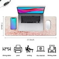 thumbnail image 5 of Transform Your Home Office: Pink Mouse Pad with XXL Desk Pad, 31.5x11.8 inches, Desk Mat Features 3 Levels – Great for Computer Keyboards and Work, 5 of 7