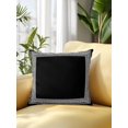 thumbnail image 2 of Waterproof Outdoor Throw Pillows with Inserts 16"x16", Black Geometric Soft Decorative Pillowcases for Couch Bedroom, Country Farm Traditional Chinese Tile Pillow Covers for Sofa Living Room, 2 of 8