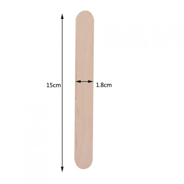 100 Unids/bolsa Aplicador de Espátula en Barra para Cera Depresor de Lengua Desechable Acabado Suave para una Piel Elegante ANGGREK Otros