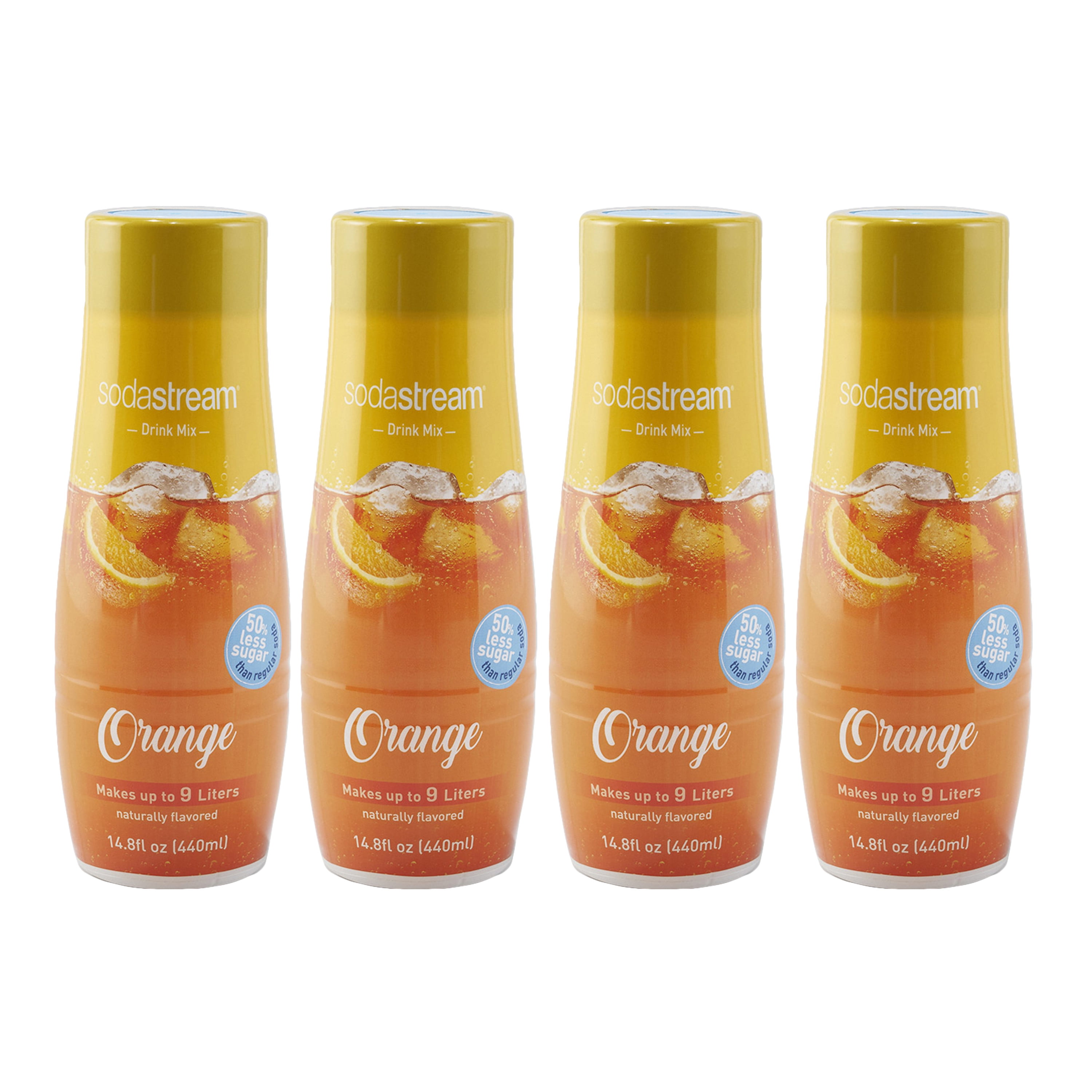 SodaStream Orange Flavor Mix, 14.8 Fl Oz, 4 Count