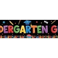thumbnail image 4 of Colorful Graduation Banner Kindergarten Grad Decorative Caps Diplomas Backdrop for School Ceremony Kids Party Celebration, 4 of 8