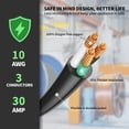 thumbnail image 3 of Cable de extensión RV POWGRN 30A 125V 15 m con mango de agarre ETL, 3 of 7