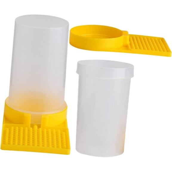2pcs Bee Waterer Beehive Water Feeder Bee Entrance Feeder Beehive Feeder Water Plastic Bee Feeder Station Beehive Water Dispenser Bee Food Bowl European Style Honeycomb