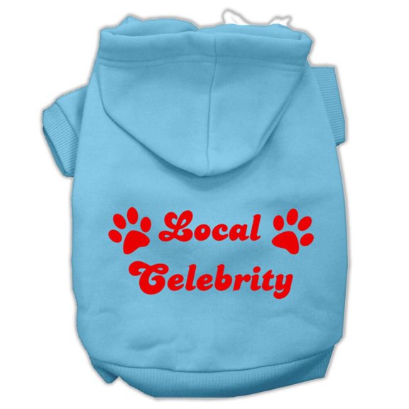 Pet Dog Cat Hoodie Screen Printed, "Local Celebrity"