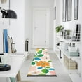 thumbnail image 4 of Yayeee Runner Rug for Bedroom 2'x6' Machine Washable Hallway Non Slip Mat, Retro Orange Floral, 4 of 8