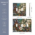 thumbnail image 2 of Yayeee Toggle Light Switch Wall Plate 3-Gang 6.37"x4.48" Decorative Outlet Cover, Floral Garden, 2 of 7