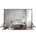 thumbnail image 2 of ABPHOTO Polyester 7x5ft Sofa Photo Prop and Wedding Background for Studio Photography Photography Studio Background, 2 of 4