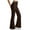 Brown, variant on hotojiny Flare Yoga Leggings for Women Fashion Cutout High Waist Bootcut Pants Butt Lifting Non See-Through Gym Clothes