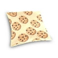 thumbnail image 3 of Chocolate Chip Cookies Throw Pillow Covers Couch Pillowcases Decor for Bed Sofa 18" x 18", 3 of 7